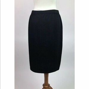 St John Basics black knit pencil skirt size 12